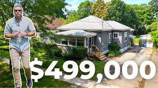 Tour a $499,000 Bungalow in Midtown St. Catharines with a MASSIVE 190-foot lot!