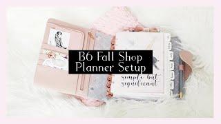 Kikki.K B6 Vintage Rose Fall Setup | Shop Planner Flipthrough 2020