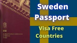 Sweden Passport Visa Free Countries (2022)