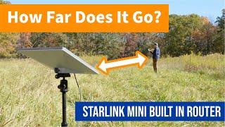 Starlink Mini Built-In Router Distance? How Far Does It Work?!