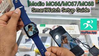 Modio MC66/MC67/MC68 Watch Connection Guide | Setup Time & Date | Add Custom Wallpaper in Hindi