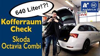 Kofferraum-Check: Skoda Octavia Combi - was passt in den Kofferraum? Fahrrad? Leiter? Koffer?