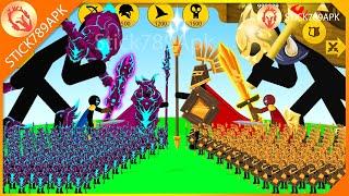 GIANT BOSS XIPHOS VAMPIRE VS GOLDENTREE BOSS, GOLDEN FINAL BOSS | Stick War Legacy Mod | Stick789Apk