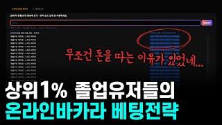 상위 1% 졸업 유저들이 온라인 바카라로 돈 쓸어담는법 (소름주의)