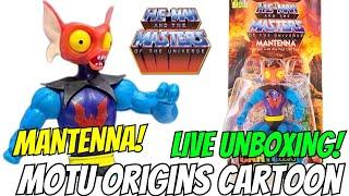 Masters Of The Universe Origins Cartoon Mantenna Figure Live Unboxing!