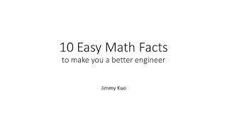 10 Math Facts to Help You Be a Better Engineer