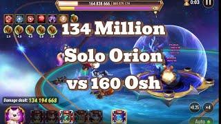 134 Million Solo Orion vs 160 Osh Hero Wars Dominion Era