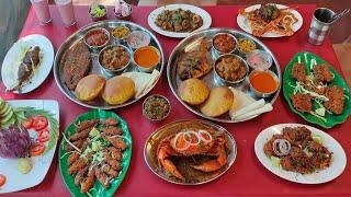 मालवणमधील  घरगुती SEAFOOD रेस्टॉरंट, आशा लंच होम, चिवला बीच मालवण Malvan Konkan Seafood