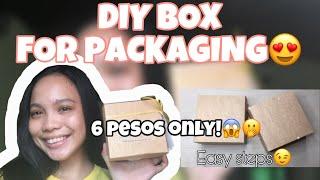 DIY BOX FOR PACKAGING | 6 PESOS LANG?| Julian Pagdanganan