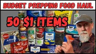 $50 Budget Prepper Pantry Stock Up $1 Items