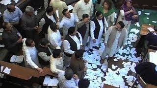 Dunya News-Punjab Assembly: Opposition protest continues for fourth day