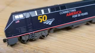 KATO N Scale GE P42 Amtrak PhV 100 50th Midnight Blue