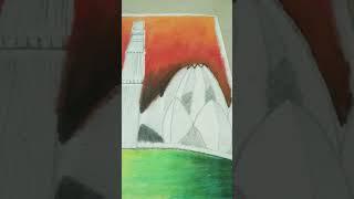 India Ki Shaan  (Monuments) Drawing #shaan #drawing #indian #viral #artists #arijitsinghsongs