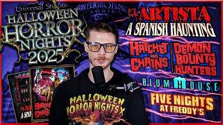 Halloween Horror Nights 34 News, Houses, Icon, HHN Movie! (Hatchet and Chains and El Artista)