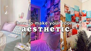 how to make your room aesthetic(with things at home + cheap decor)