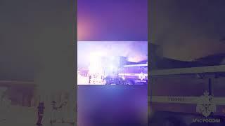 Пожар в цеху  производства еды