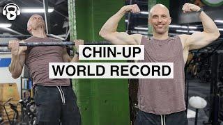 Chin-Up World Record (Most Chest-to-Bar Chin-Ups in One Minute) | Ron Cooper