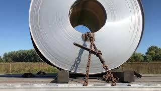 Trucking , How to load a stainless steel coil .