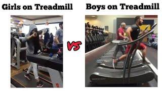 Girls on Treadmill vs Boys on Treadmill || MG edits || #girlsvsboysmemes