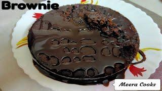 Whole wheat flour Brownie | Healthy atta spongy and fudgy brownie | Meera Cooks