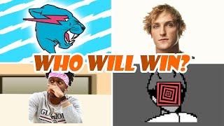 Pewdiepie Vs MrBeast Vs Logan Paul Vs KSI:From 0 To Now History (2009-2024)