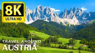 AUSTRIA with HD 8K ULTRA (60 FPS)- Travel to the best places in Austria with relaxing music 8K TV