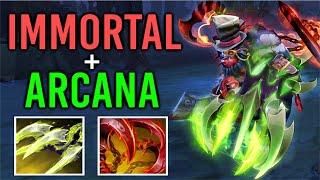 NEW ULTRA RARE IMMORTAL Pudge + ARCANA Epic WTF Hook Max Range Best Effect 7.26 Dota 2