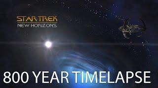 Stellaris - Star Trek New Horizons with a twist | 800 year timelapse