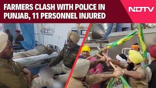 Punjab News | Scuffle Breaks Out Between Farmers & Police In Punjab's Bhatinda, 11 Personnel Injured