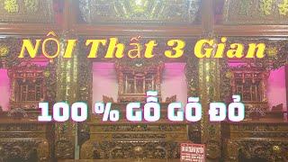 Khám Phá 3 Gian Nội Thất Từ Đường Nhà Thờ Họ Đẹp Gỗ Gõ Đỏ Nam Phi  Năm 2023 | Đồ Gỗ Thành Quyên