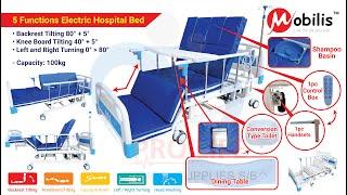 5 Functions Electric Hospital Bed MO-M05 Installation Instruction Guide