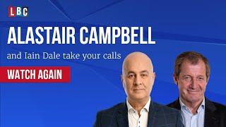 Alastair Campbell joined Iain Dale to take your calls | Watch again