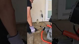 Unclogging with Rigid Drain snake #homerepair