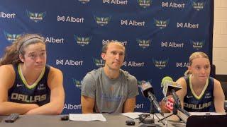Dallas Wings Postgame Interview: Paige Bueckers, Maddy Siegrist, Chris Koclanes vs. Connecticut Sun