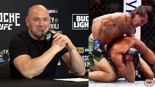 Dana White Reacts to Diego Lopes DEFEATING Brian Ortega at Noche UFC