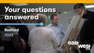 East West Rail: Your Questions Answered 3 -- Bedford community drop-in event May 2023