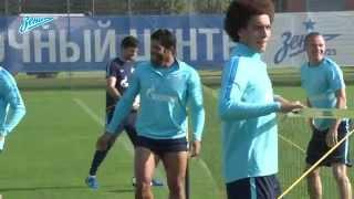 Axel Witsel training with Zenit