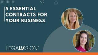 [UK] 5 Essential Contracts for Your Business | LegalVision