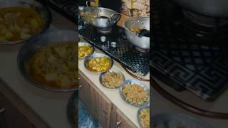 itna khana yah Ghar hai ya hotel |aloo keema karele keema |#youtubeshorts
