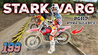 Travis Pastrana reviews ELECTRIC! Stark VARG Electric Dirt Bike Review