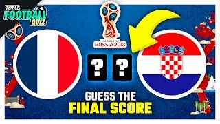 GUESS THE WORLD CUP FINAL SCORE | TFQ QUIZ FOOTBALL 2023