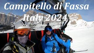 Campitello di Fassa Italy 2024 | Ski Area Col Rodella / Belvedere | 4K