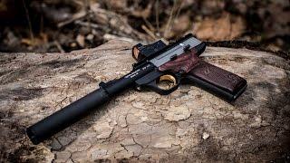 Suppressed Browning Buckmark, SilencerCo Sparrow 22, supersonic ammo