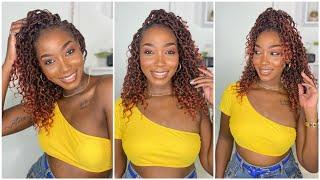 HOW TO SHORT GODDESS LOCS | 12” Faux Crochet Locs ft. Ameli Hair | Jodi The Island Girl