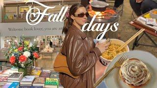 FALL VLOG *finishing my bucket list*  baking, book shopping, campfires, friendship talk