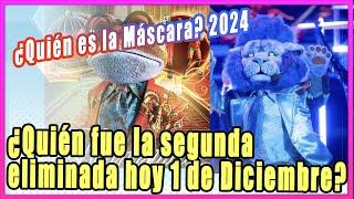 ¿Quién es la segunda eliminada HOY 1 de diciembre en "Quién es la mascara?