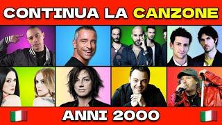 CONTINUA LA CANZONE ITALIANA - ANNI 2000 (Parte 1) | Finish The Lyrics Quiz