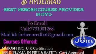 NEBOSH course in Hyderabad