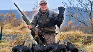 How to Crow Hunt | Catch and Cook!!! (12 GAUGE)