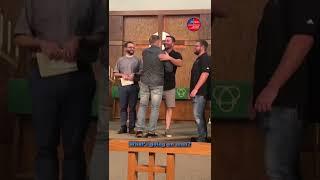 Marine best man surprises groom during wedding rehearsal after being granted leave  #shorts